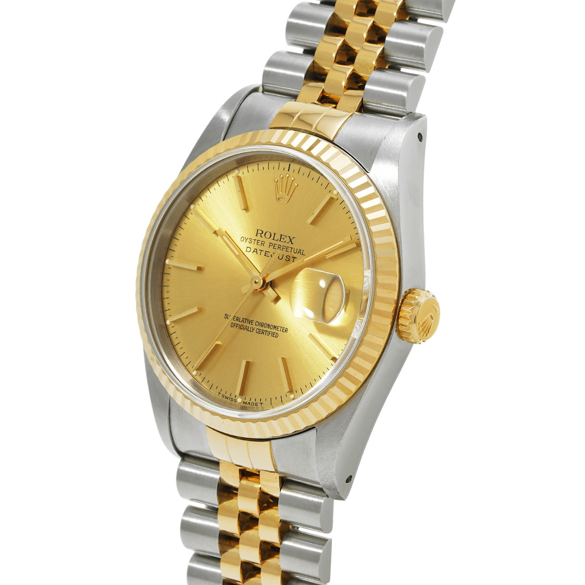 Datejust 16233 X (manufactured circa 1991) Champagne ROLEX Men's [Pre-Owned].