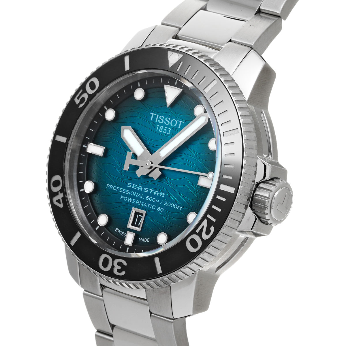 Sea Star 2000 Professional T120.607.11.041.00 Blue Gradation TISSOT Men's [Pre-owned]