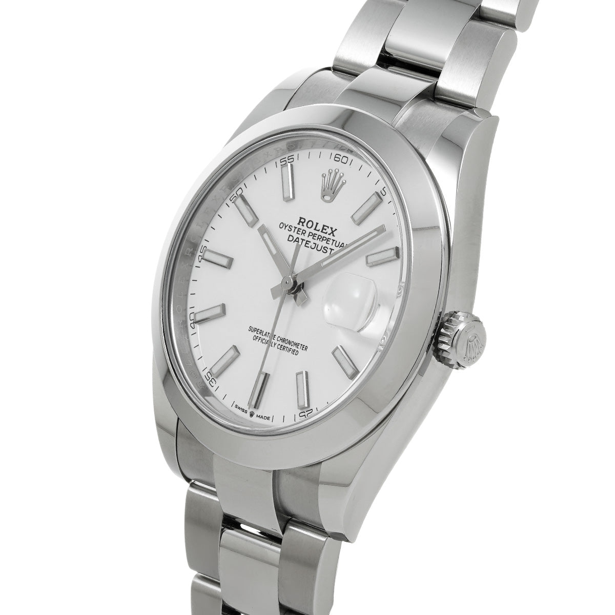 DATE JUST 41 126300 Random Serial White ROLEX Men's [Pre-owned].