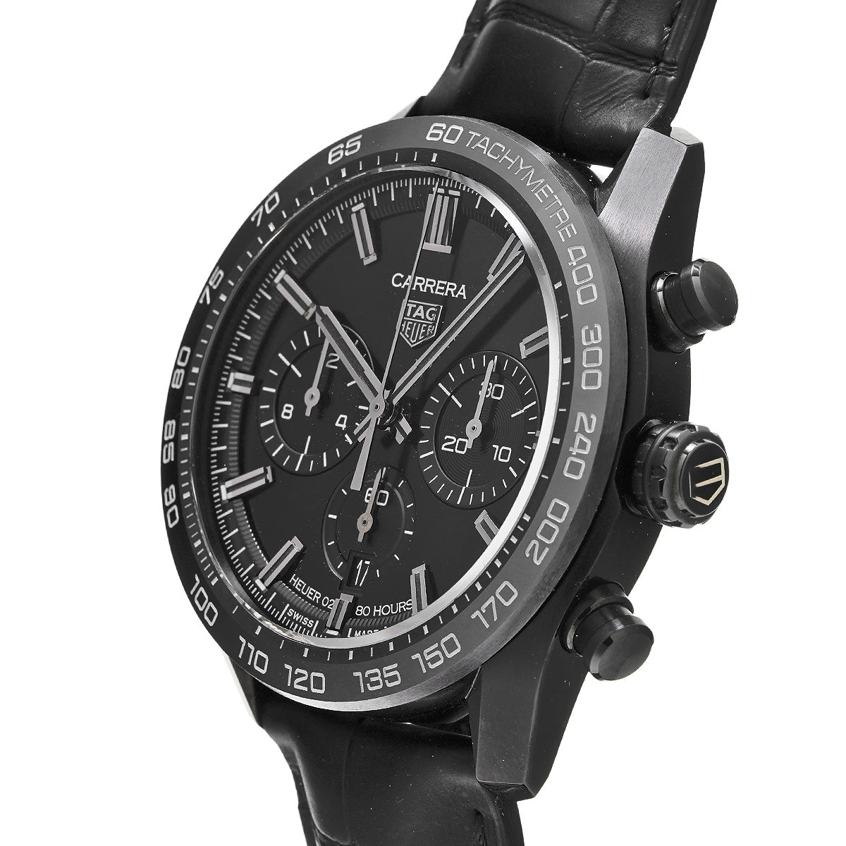 CARRERA Calibre Heuer 02 Japan Black Edition CBN2A1G.FC6501 Black TAG HEUER Men's [Pre-owned].