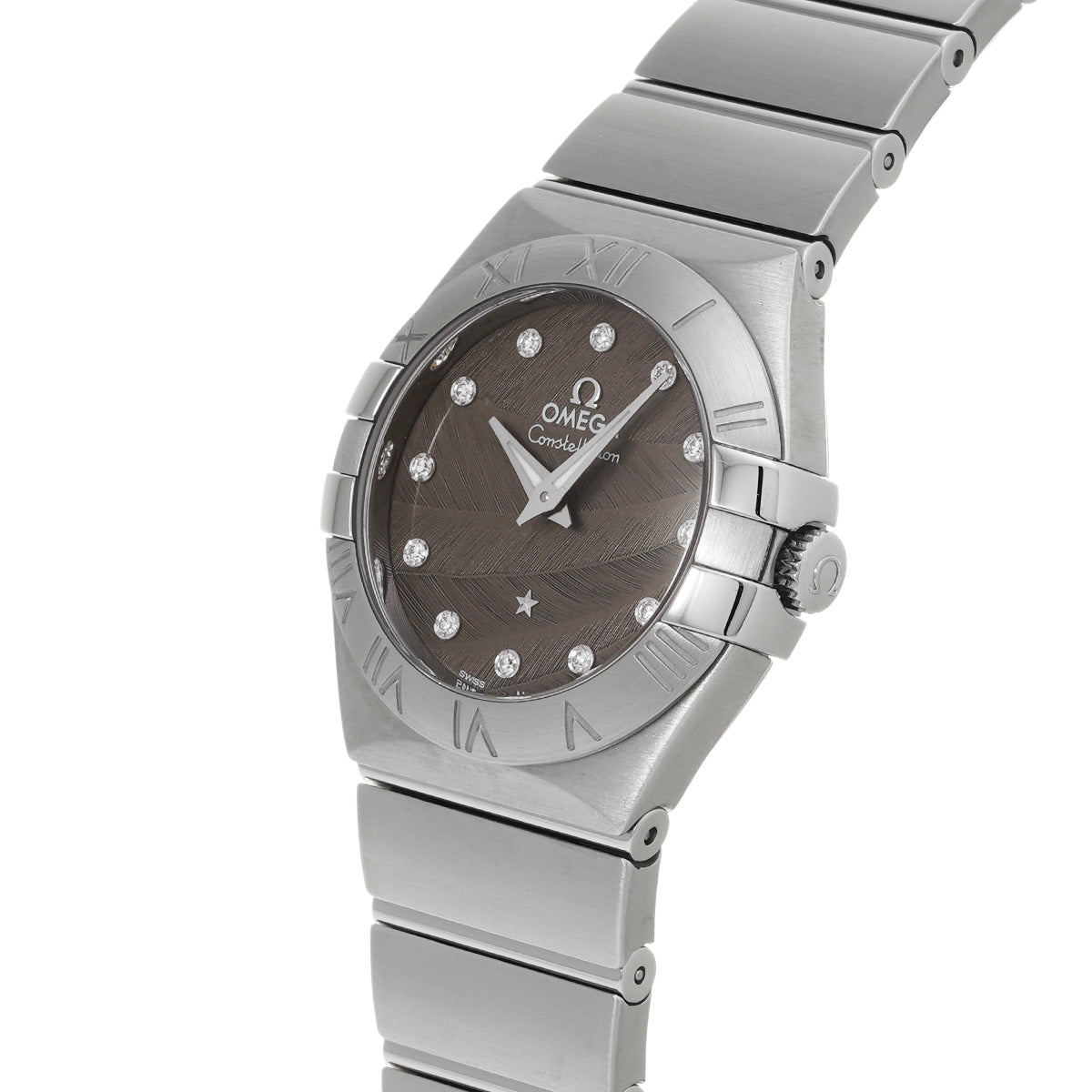 Constellation Quartz 123.10.27.60.56.001 Gray/Diamond OMEGA Ladies [Pre-owned].