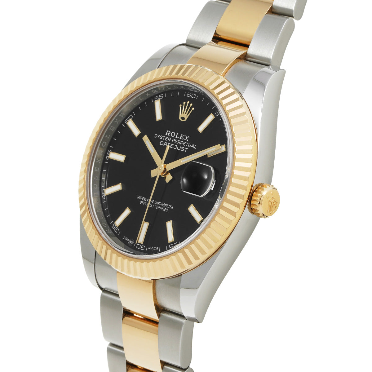 DATE JUST 41 126333 Random Serial Black ROLEX Men's [Pre-Owned].