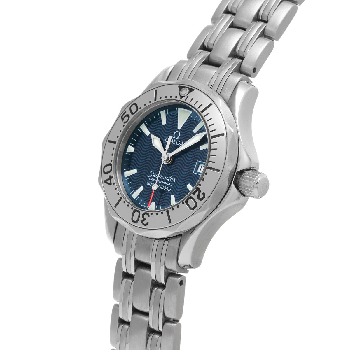 Seamaster 300 Jacques Mayol 1999 2584.80 Blue OMEGA Ladies [Pre-owned]