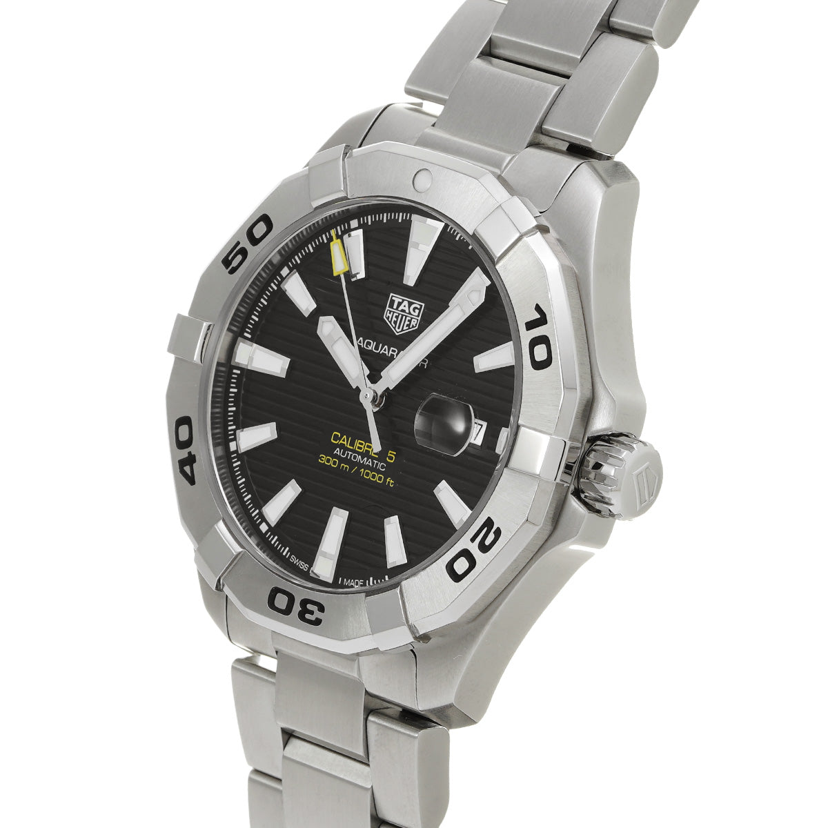 Aquaracer Calibre 5 WAY2010.BA0927 Black TAG HEUER Men's [Pre-Owned].