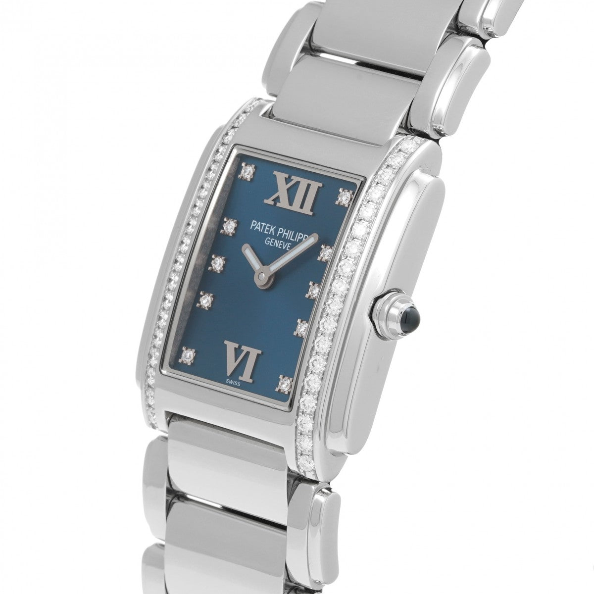 Twenty-4 4910/10A-012 Blue/diamond PATEK PHILIPPE Ladies [Pre-Owned].