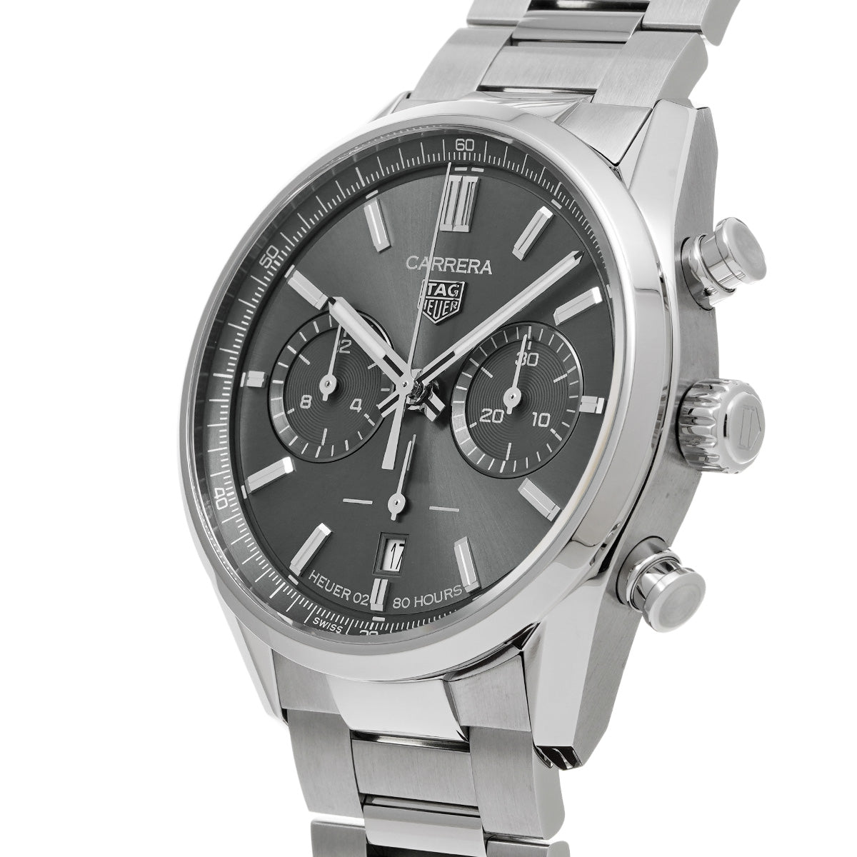 CARRERA Heuer 02 Chronograph Calibre TH20-00 CBN2012.FC6483 Gray TAG HEUER Men's [Pre-Owned]