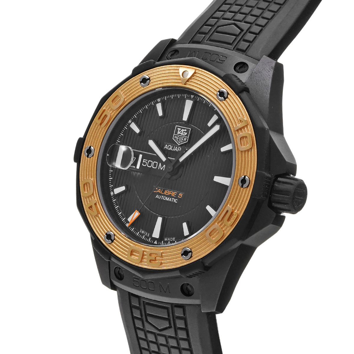 Aquaracer Calibre 5 WAJ2182.FT6015 Black TAG HEUER Men's [Pre-Owned].