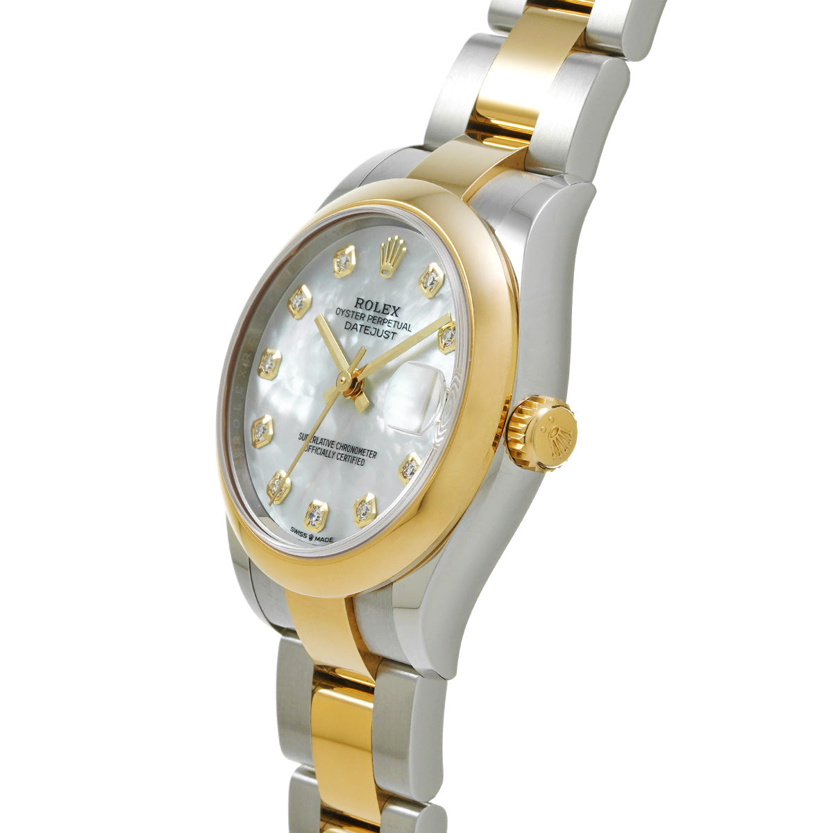 DATE JUST 31 278243NG Random Serial White MOP/Diamond ROLEX Unisex [Pre-Owned].