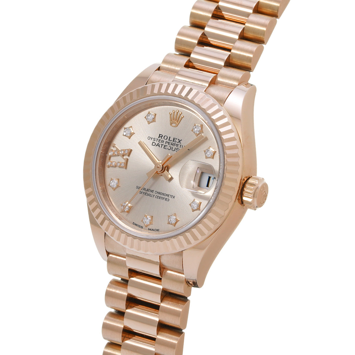 Lady Datejust 28 279175 Random Serial Ros/Diamond ROLEX Ladies [Pre-Owned].