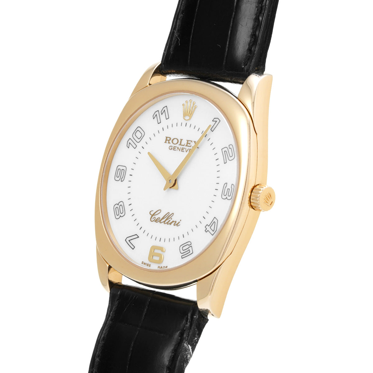 Cellini Danaos 4233/8 K (manufactured circa 2001) White ROLEX Men's [Pre-Owned].