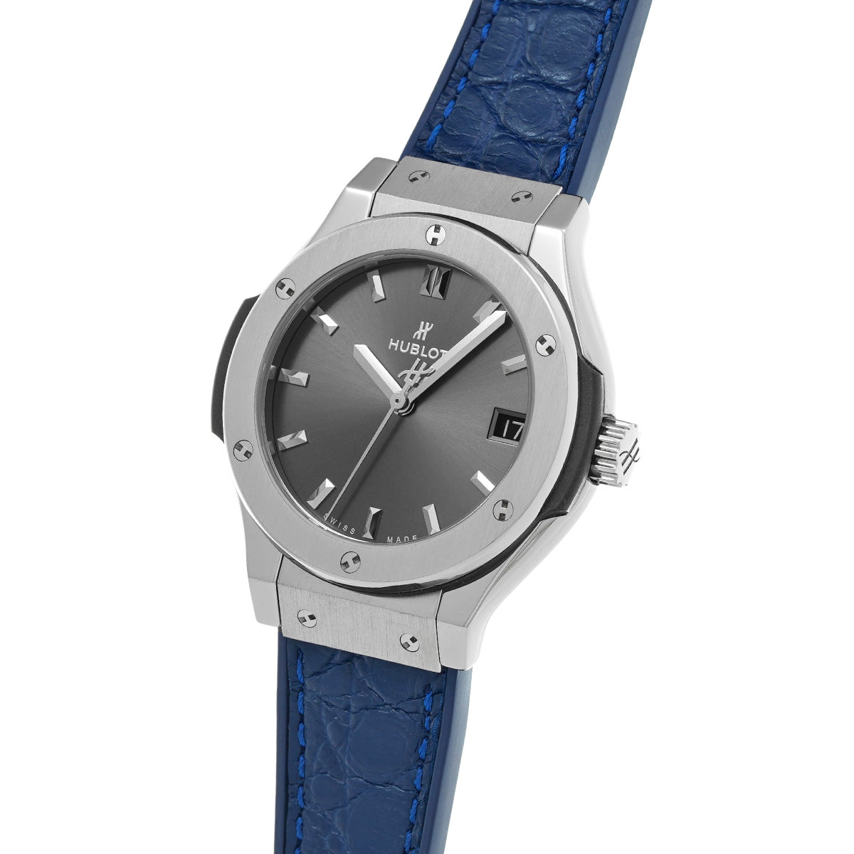Classic Fusion Titanium Racing Gray 581.NX.7071.LR Gray HUBLOT Ladies [Pre-owned]