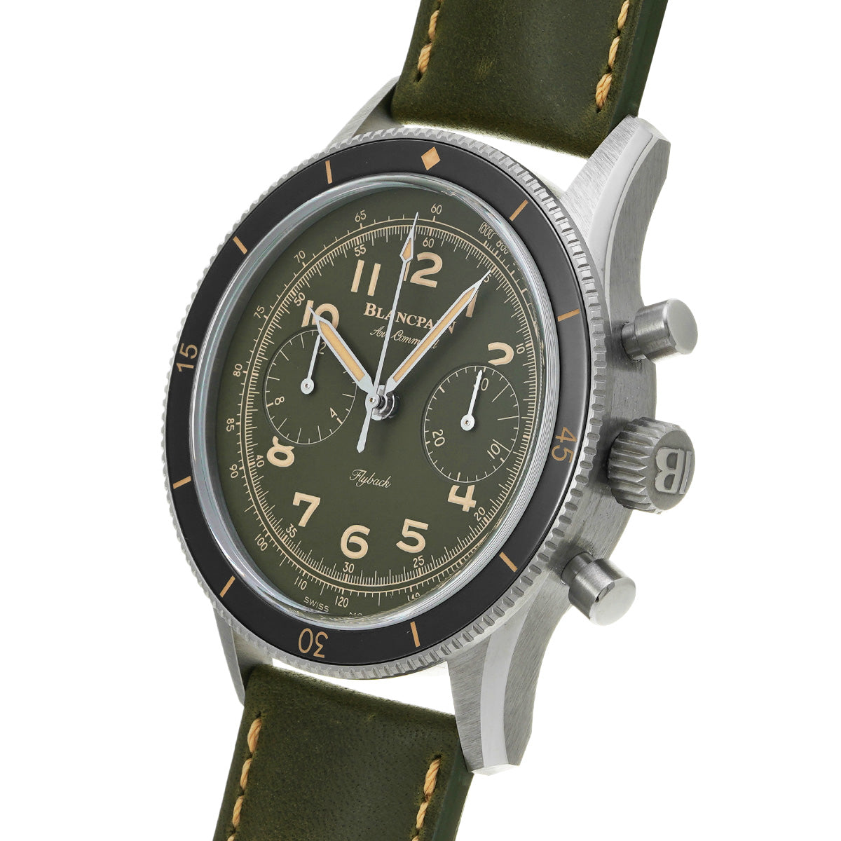 Aircommando Flyback Chronograph Limited edition of 200 pieces AC02-12B53-63B Green Blancpain Men's [Pre-Owned].