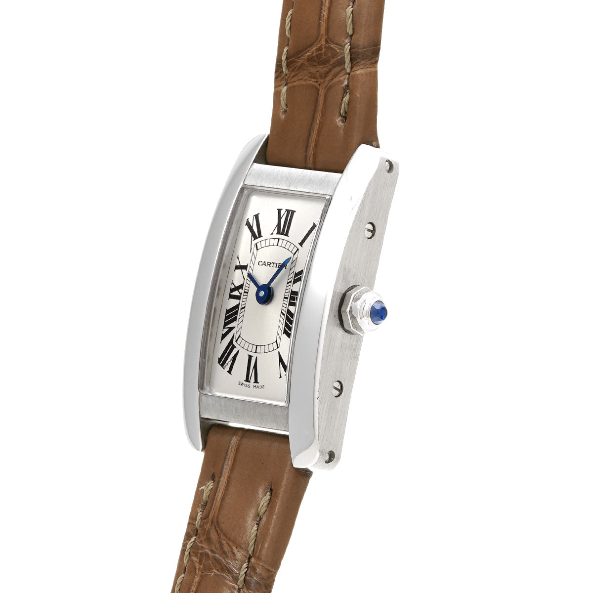 Tank American Mini Japan Limited Edition WSTA0032 Silver CARTIER Ladies [Pre-Owned].