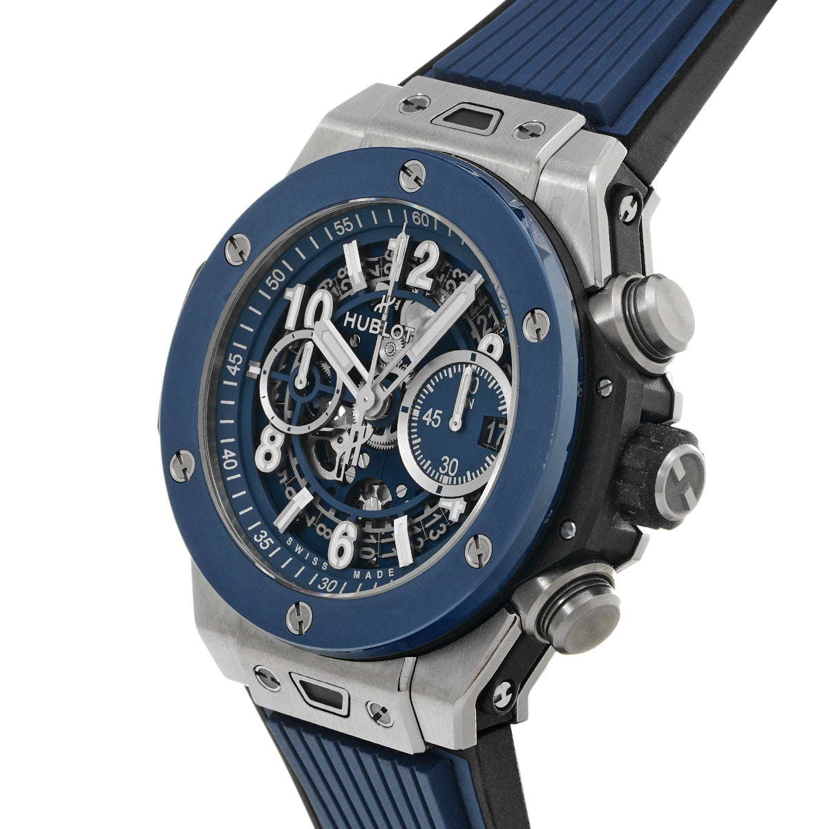 Unico Titanium Blue Ceramic 421.NL.5170.RX Blue HUBLOT Men's [Pre-Owned].