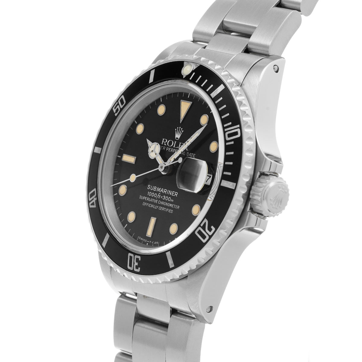 Submariner Date 16800 93s (manufactured circa 1986) Black ROLEX Men's [Pre-Owned].