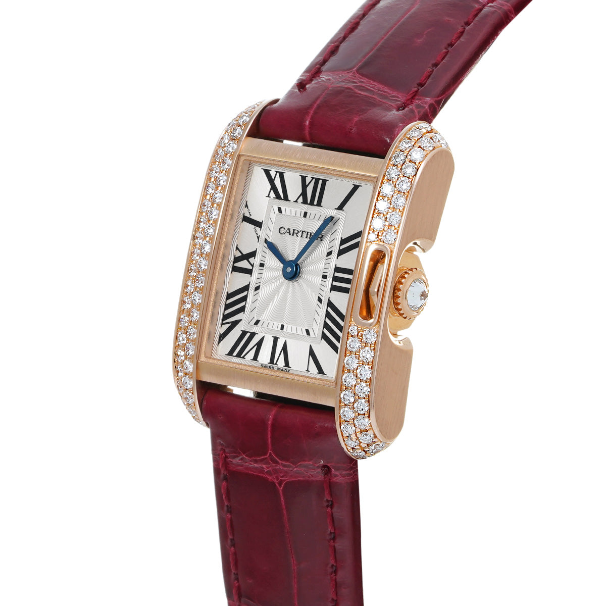 Tank Anglaise SM WT100013 Silver CARTIER Ladies [Pre-owned]