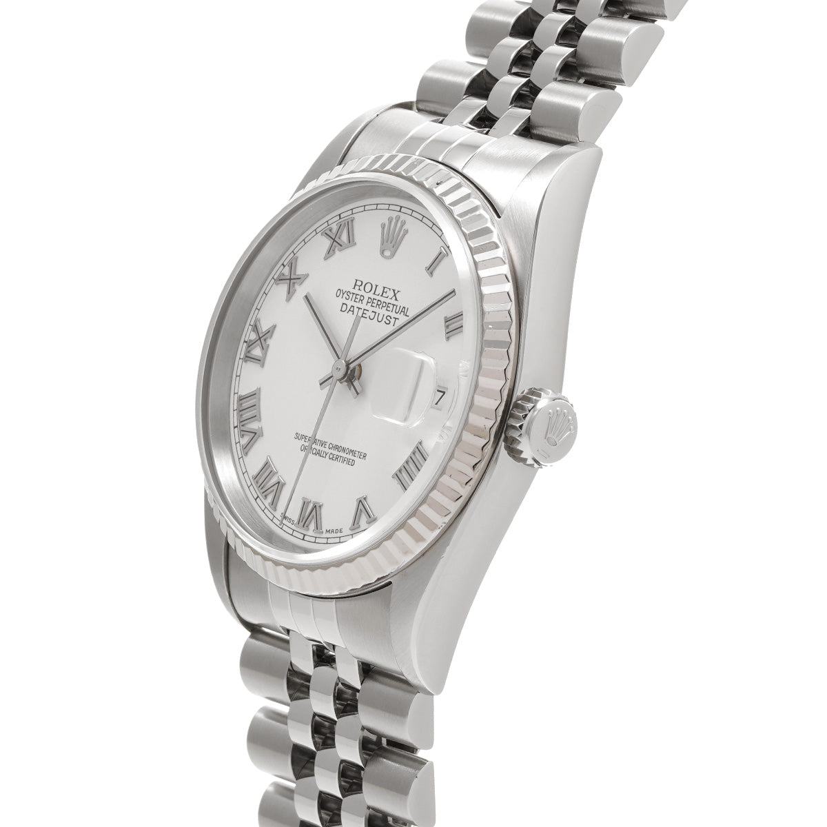 DATE JUST 16234 P (made around 2000) White ROLEX Men's [Pre-Owned].