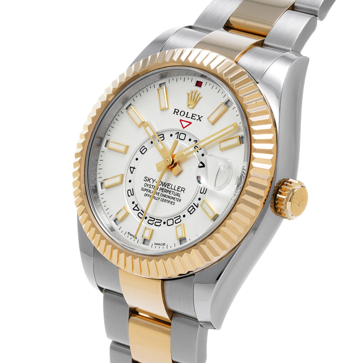 SKYDWELLER 326933 Random Serial White ROLEX Men's [Pre-Owned].