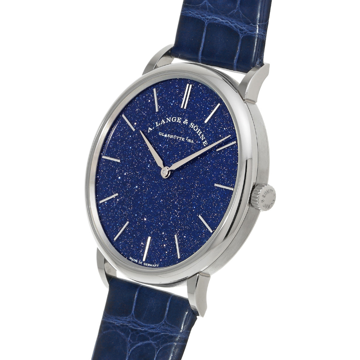 Saxonia Flach 205.086 Copper Blue A. Lange &amp; Sohne Men's [Pre-owned].