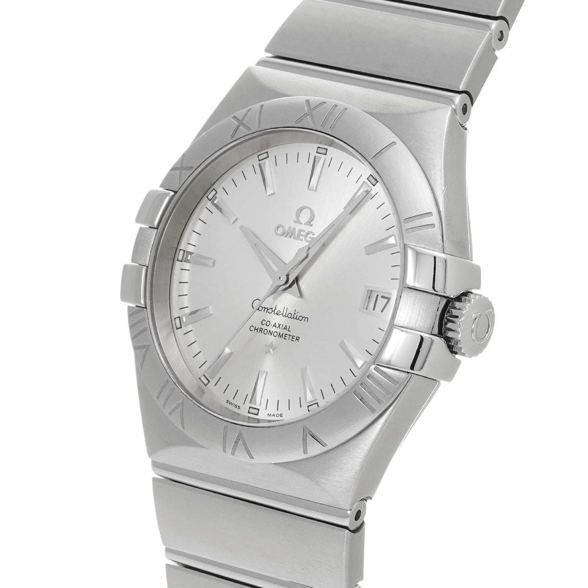 Constellation Co-Axial 123.10.35.20.02.001 Silver OMEGA Men's [Pre-Owned].