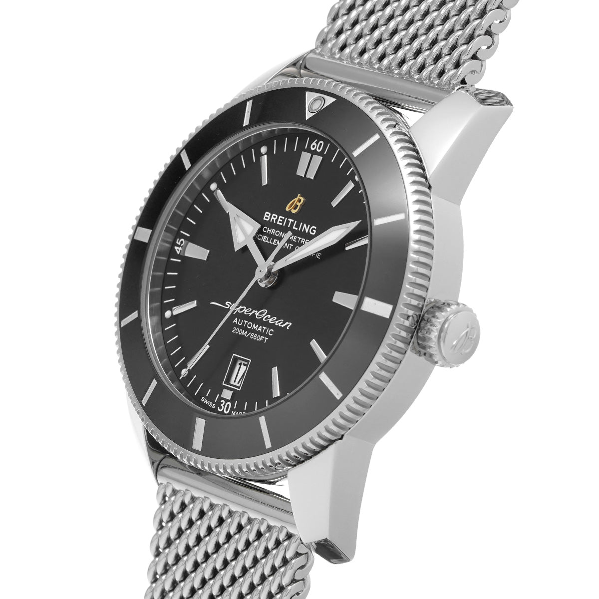 Super Ocean Heritage B20 Automatic 46 AB2020121B1A1 Black BREITLING Men's [Pre-Owned].