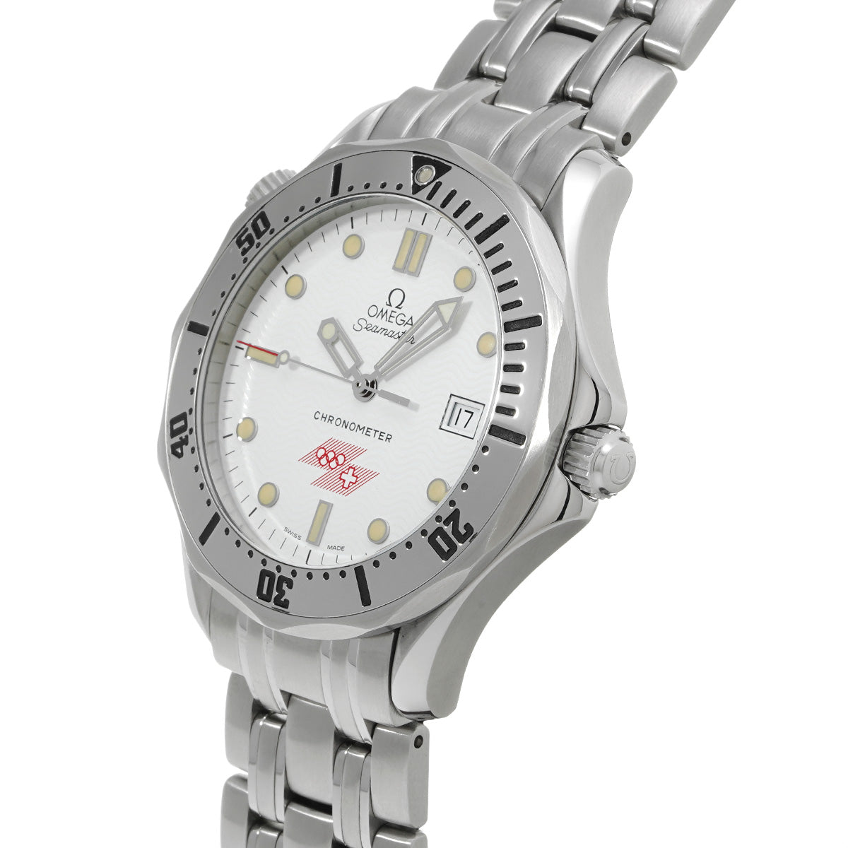 Seamaster Lillehammer Olympic 2832.21.53 White OMEGA Men's [Pre-owned].