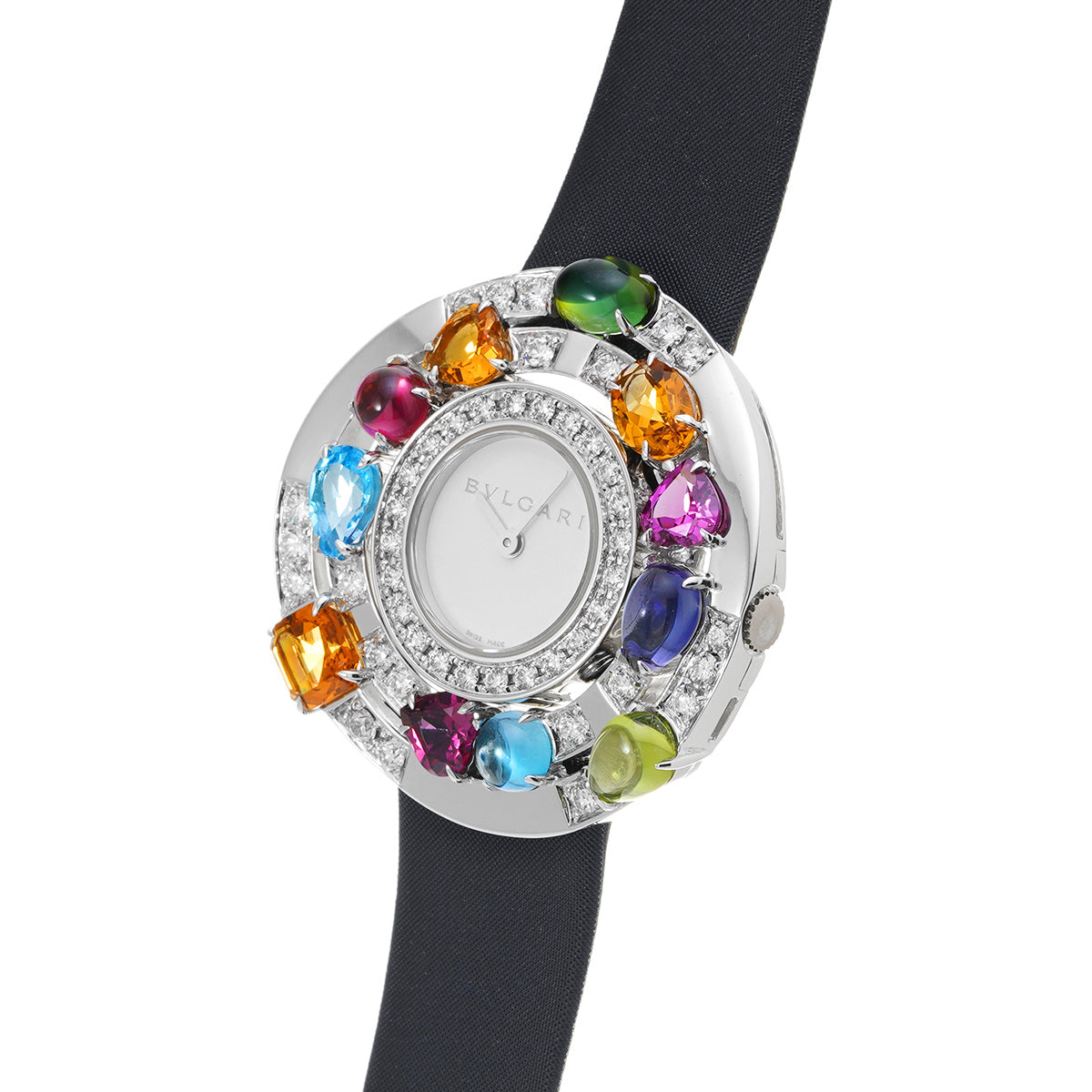 Astorale cherchi multi-stone AEW36G White BVLGARI Ladies [Pre-owned].