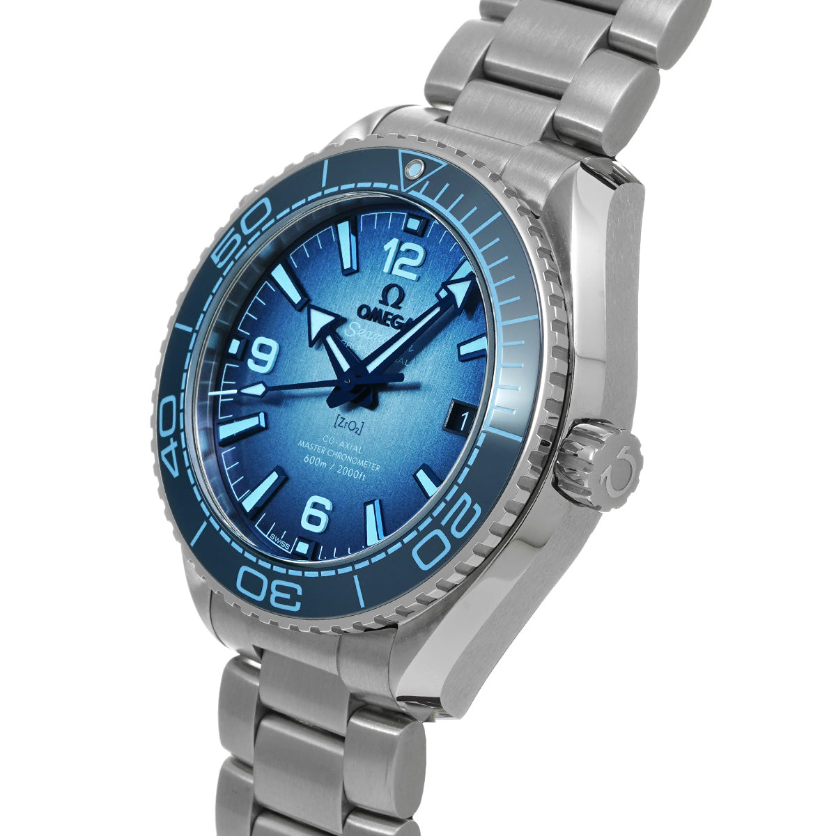 Seamaster 600 Planet Ocean Co-Axial Master Chronometer 215.30.40.20.03.002 Blue OMEGA Men's [Pre-Owned].