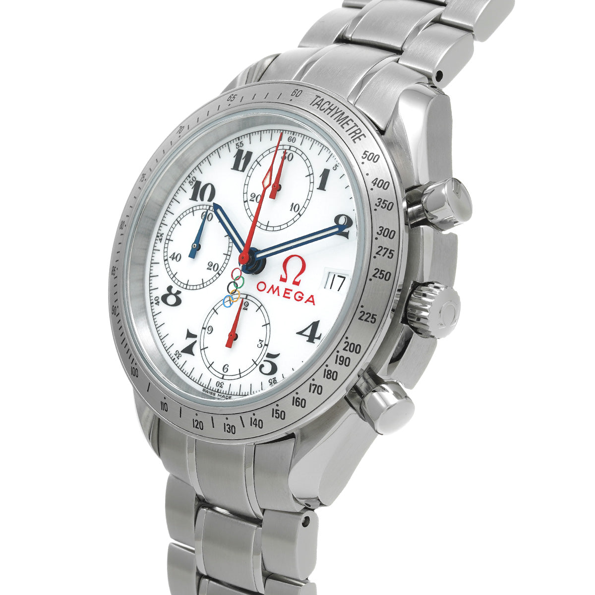 Speedmaster Date Olympic Collection 323.10.40.40.04.001 White OMEGA Men's [Pre-owned].