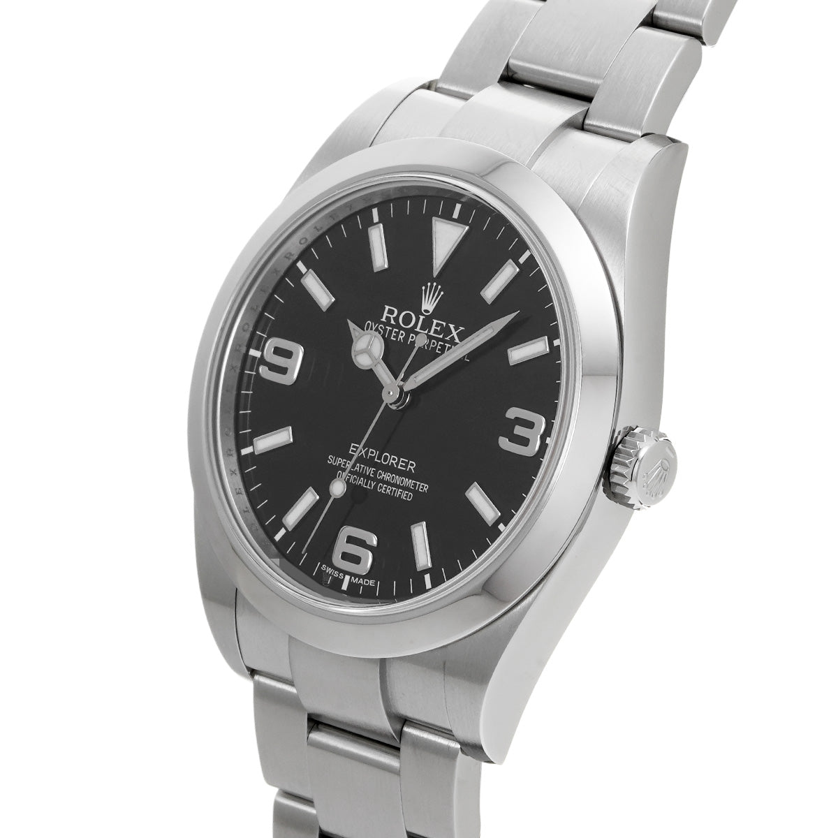 Explorer 214270 G (manufactured circa 2011) Black ROLEX Men's [Pre-Owned].