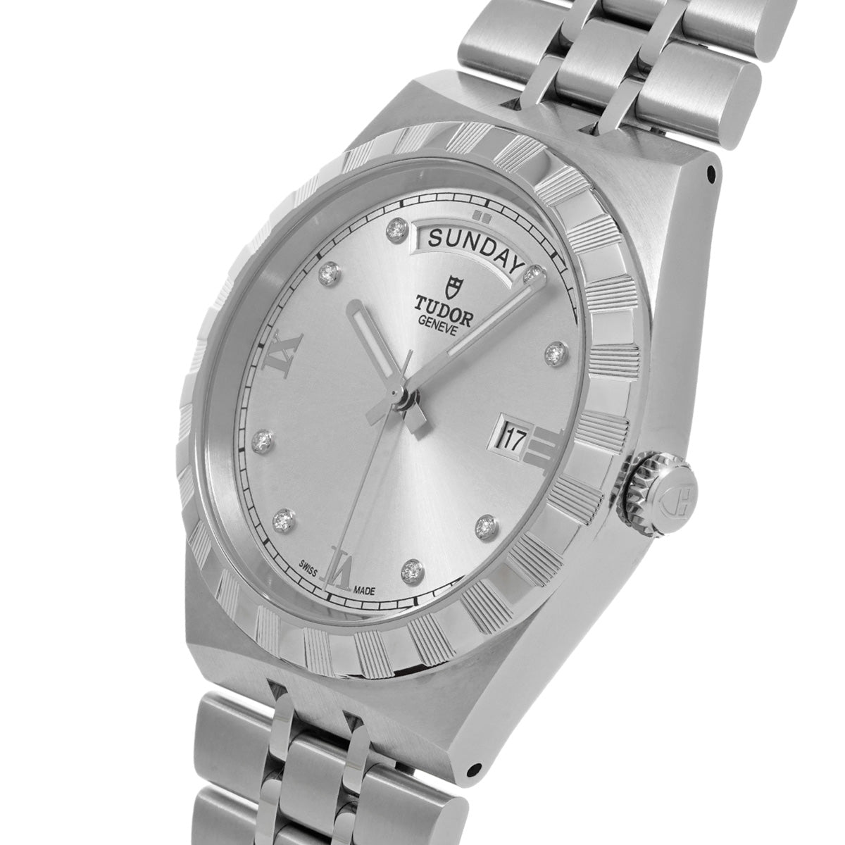 Royal 28600 Silver/Diamond TUDOR Men's [Pre-owned].