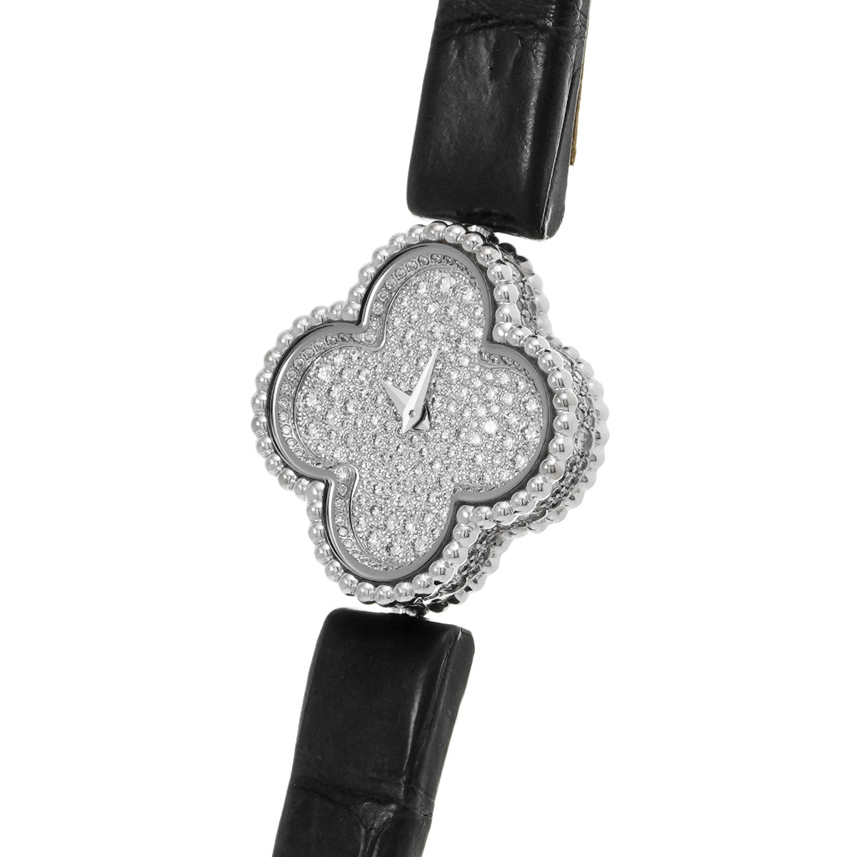 Sweet Alhambra VCARO8WV00 Silver/diamond Van Cleef &amp; Arpels ladies [pre-owned]