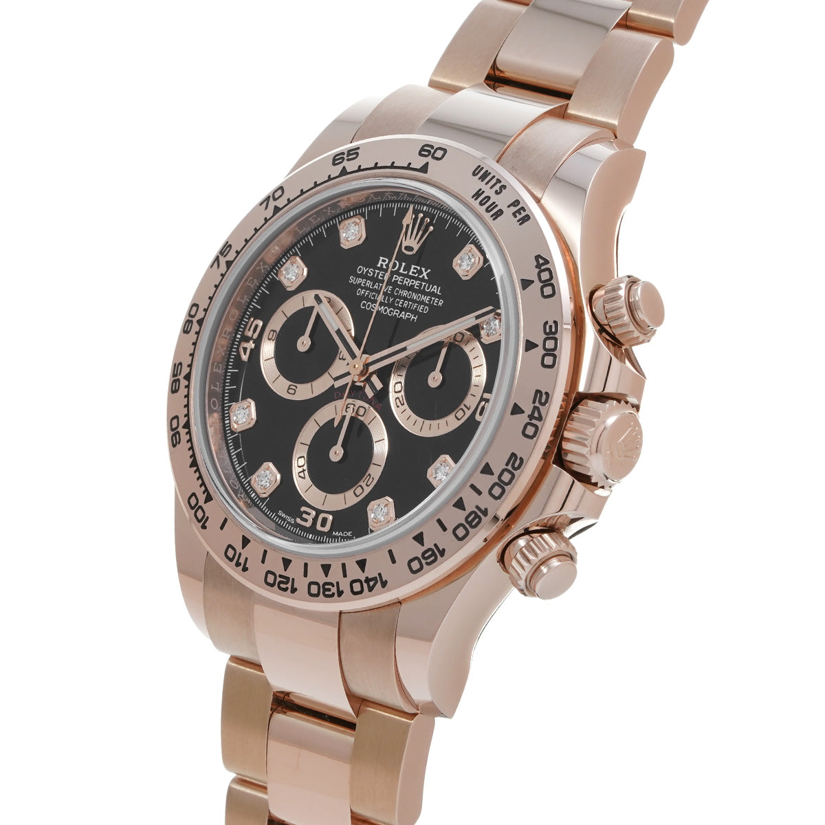 Cosmograph Daytona 116505G Random Serial Black/Diamond ROLEX Men's [Pre-Owned].