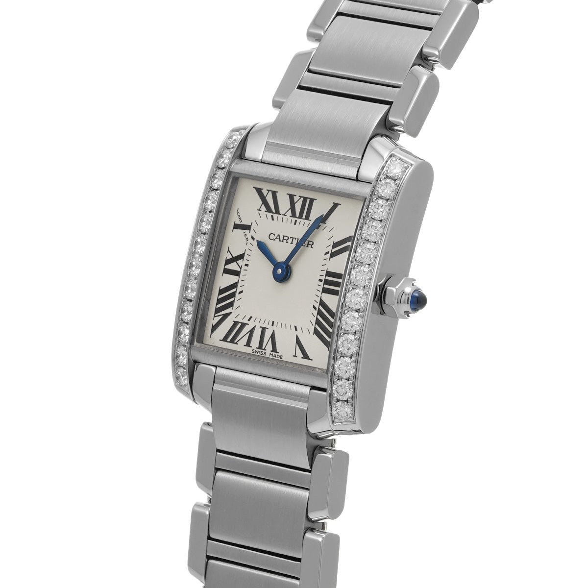Tank Francaise SM W4TA0008 Silver CARTIER Ladies [Pre-owned]