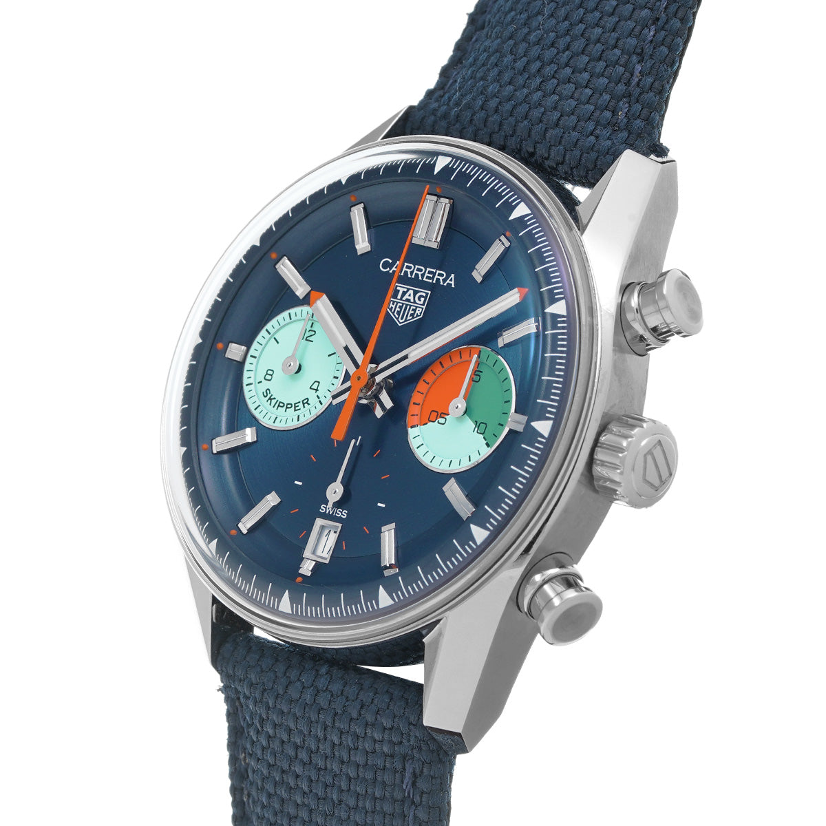 Carrera Skipper CBS2213.FN6002 Blue TAG HEUER Men's [Pre-Owned].