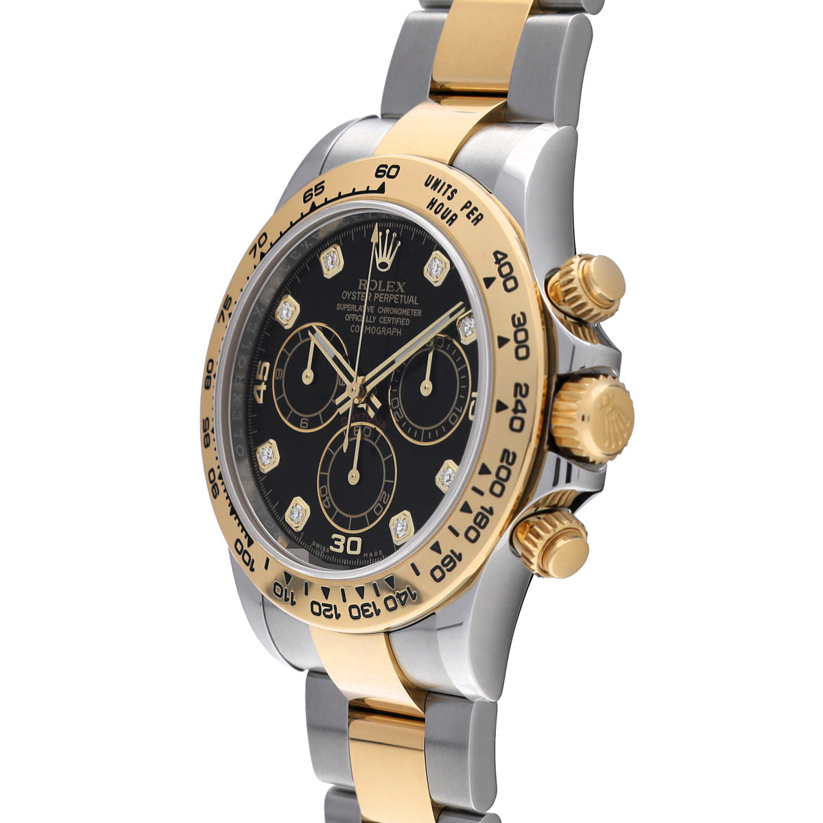 Cosmograph Daytona 116503G Black/Diamond ROLEX Men's [Pre-Owned].