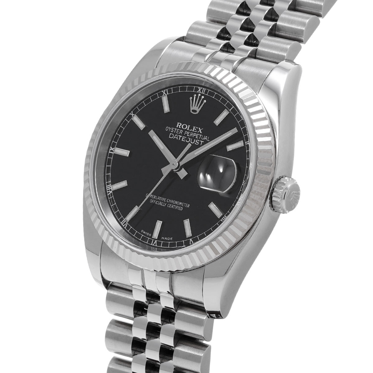 DATE JUST 116234 D (made around 2005) Black ROLEX Men's [Pre-Owned].
