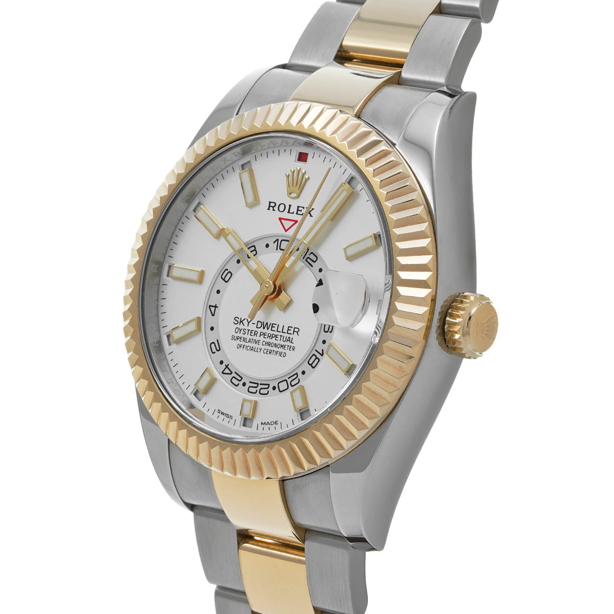 SKYDWELLER 326933 Random Serial White ROLEX Men's [Pre-Owned].