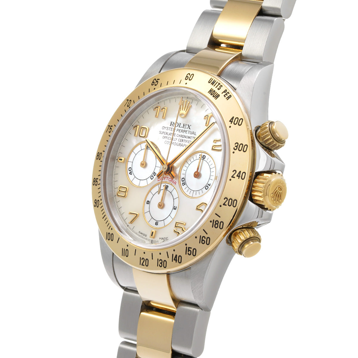 Cosmograph Daytona 16523NA U No. (manufactured around 1997) White MOP ROLEX Men's [Pre-Owned].