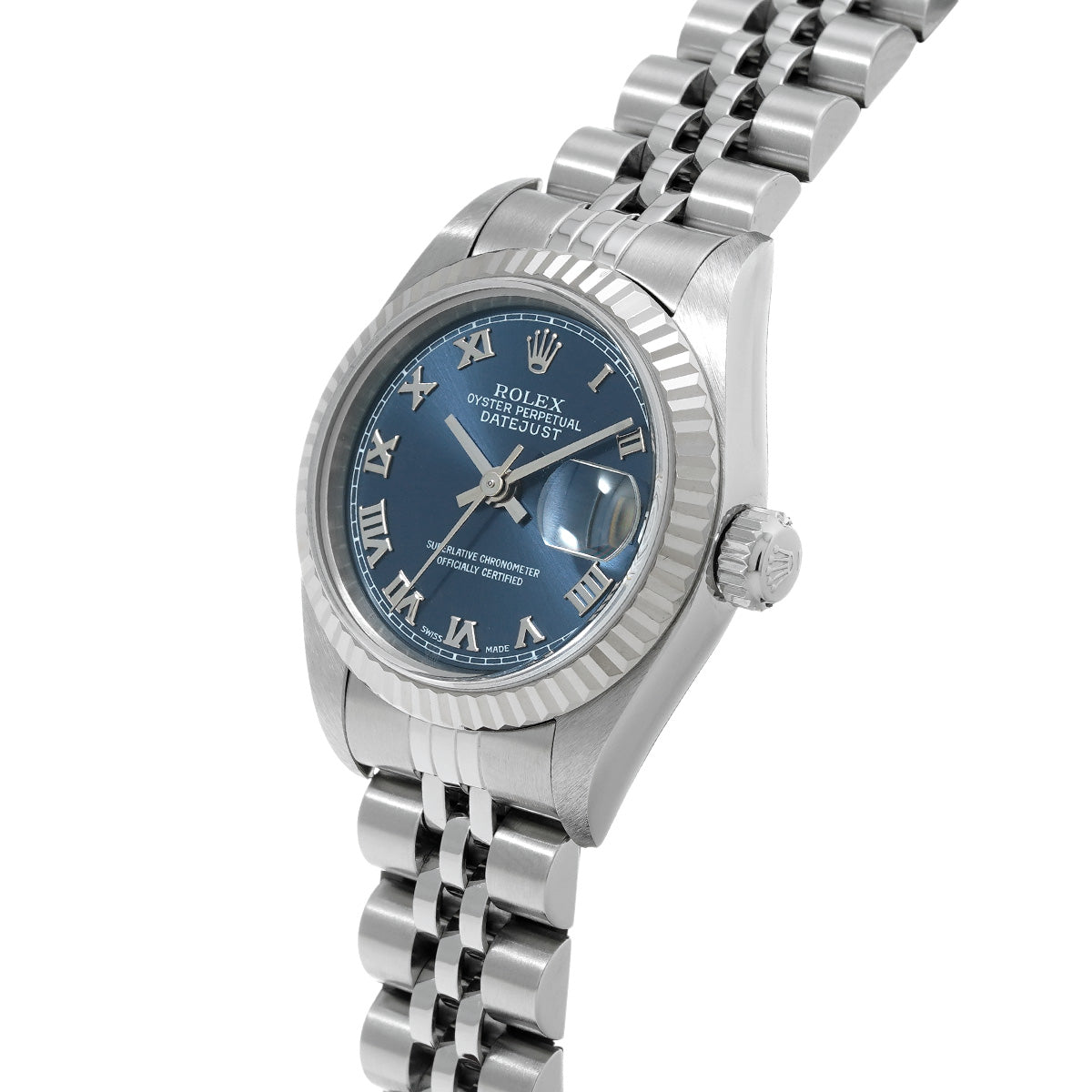 DATE JUST 79174 P (manufactured circa 2000) Blue ROLEX Ladies [Pre-Owned].