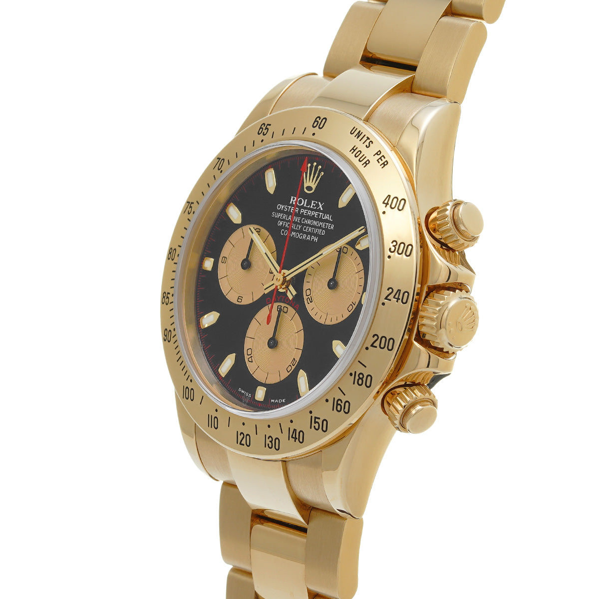 Cosmograph Daytona 116528 Y No. (manufactured around 2002) Black/Champagne ROLEX Men's [Pre-Owned].