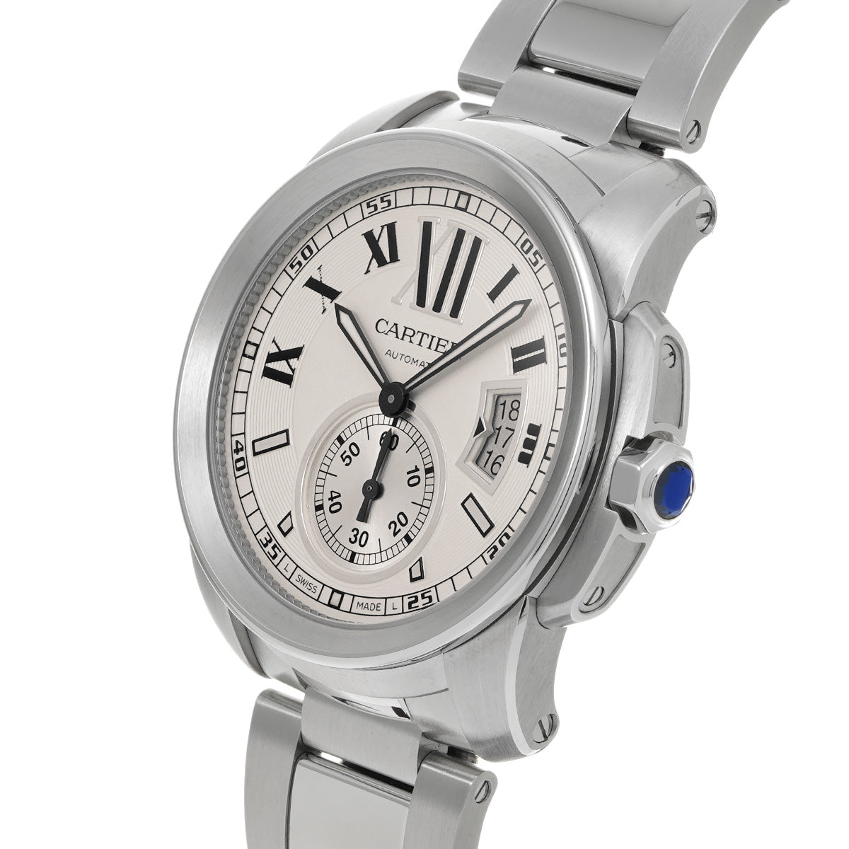 Calibre de Cartier W7100015 Silver CARTIER Men's [Pre-owned].