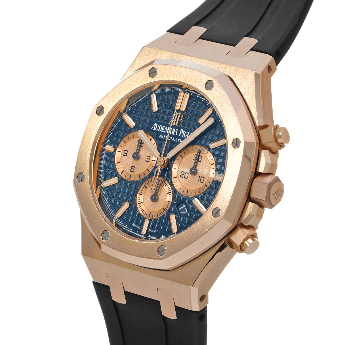 Royal Oak Chronograph 26331OR.OO.D315CR.01 Blue/Pink Gold AUDEMARS PIGUET Men's [Pre-Owned]