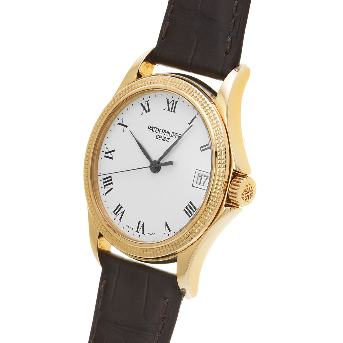Calatrava 5117J-001 White PATEK PHILIPPE Men's [Pre-Owned].
