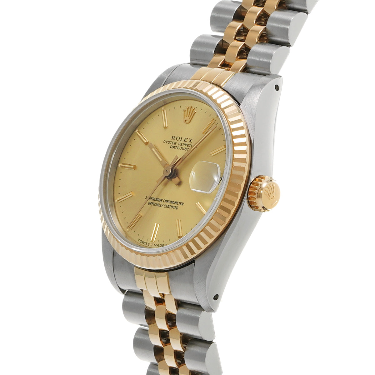 DATE JUST 68273 96th (manufactured circa 1986) Champagne ROLEX Unisex [Pre-Owned].