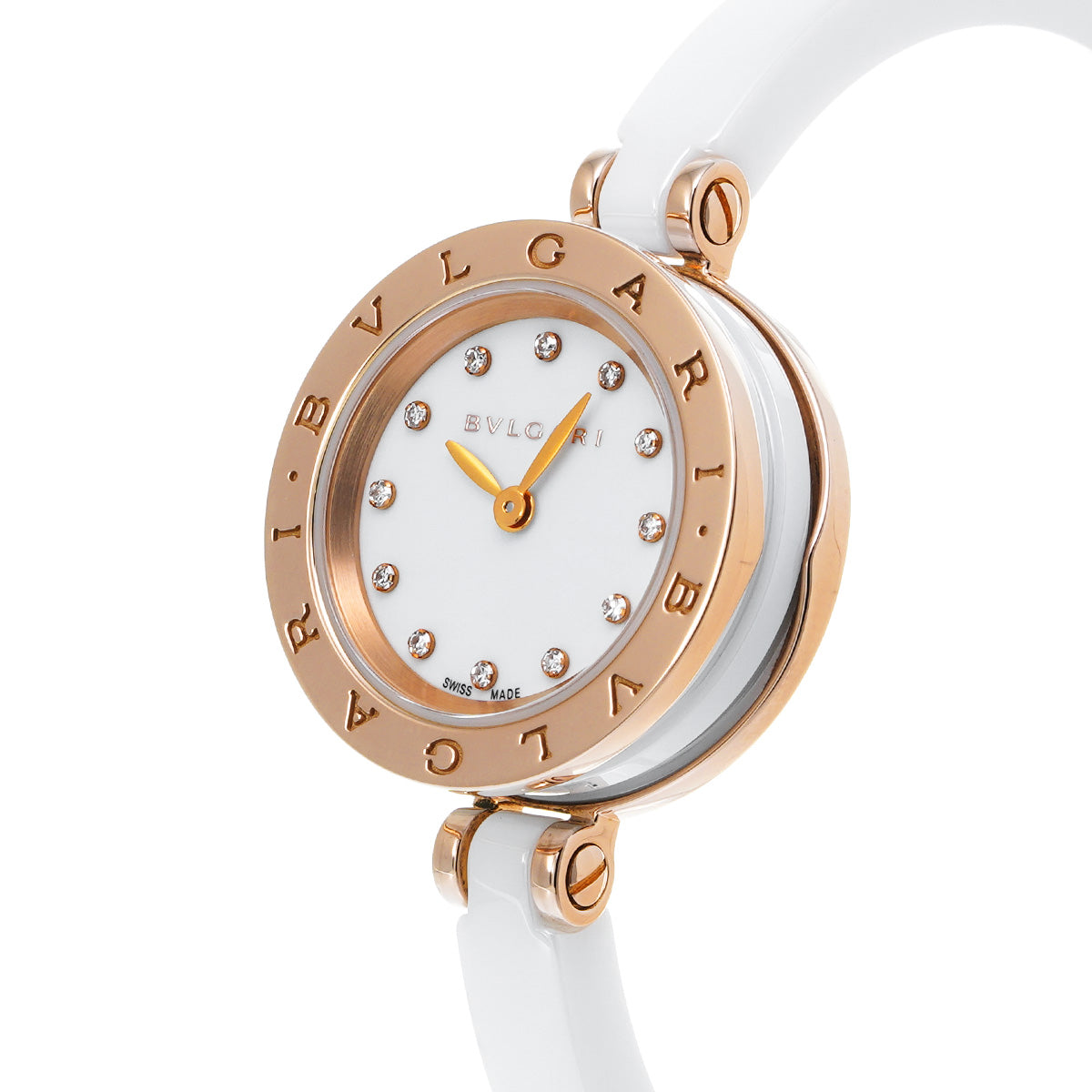 BZP23SG White/Diamond BVLGARI Ladies [Pre-Owned].