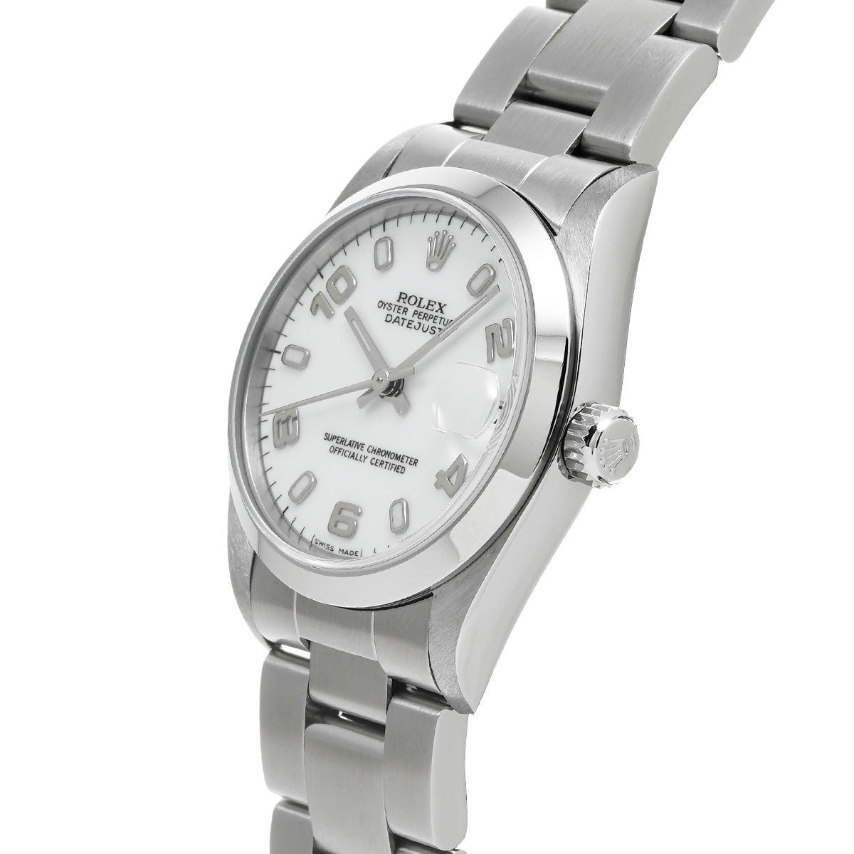 DATE JUST 78240 Y No. (manufactured around 2002) White ROLEX Unisex [Pre-Owned].