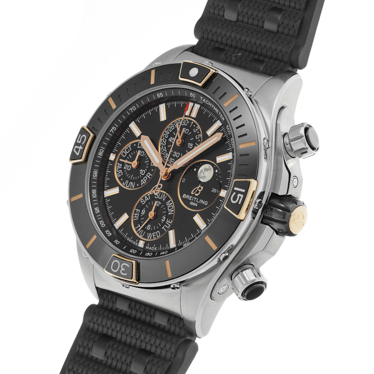 Super Chronomat 44 Four Years Calendar I19320251B1S1 Black BREITLING Men's [Pre-Owned].