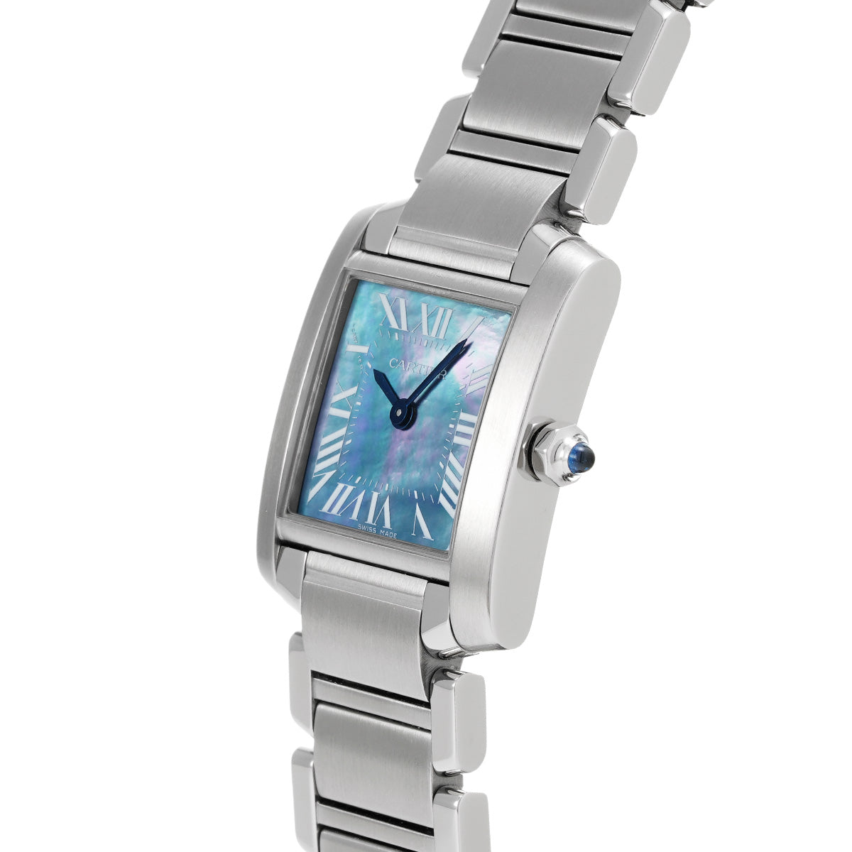 Tank Francaise SM W51034Q3 Blue MOP CARTIER Ladies [Pre-Owned].
