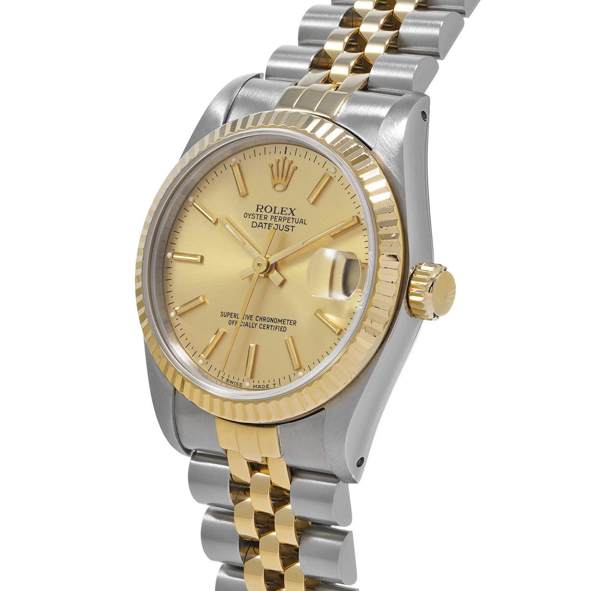 Datejust 68273 E (manufactured circa 1990) Champagne ROLEX Unisex [Pre-owned].